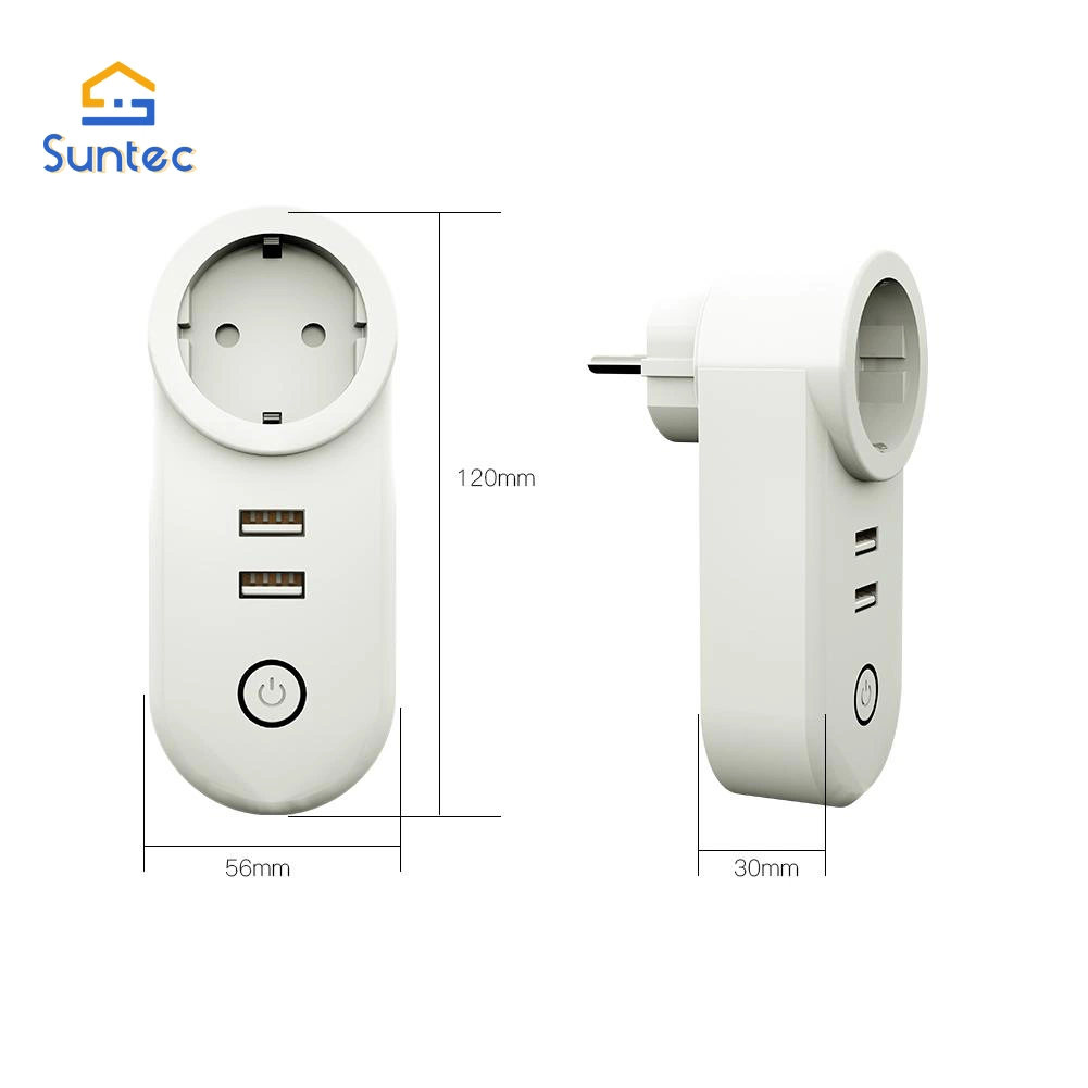 Zigbee3.0 Dual USB Smart Wireless Socket Plug Wide Voltage